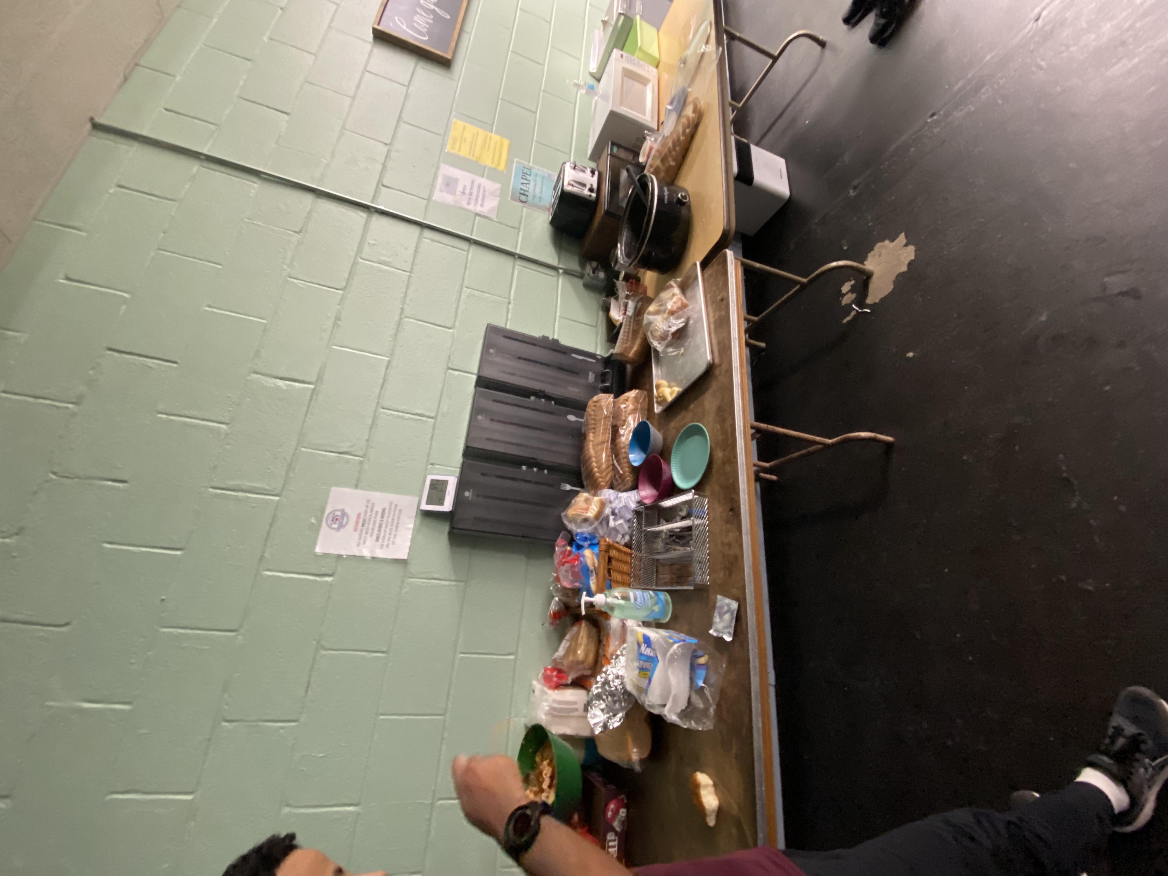 Volunteering at community kitchen